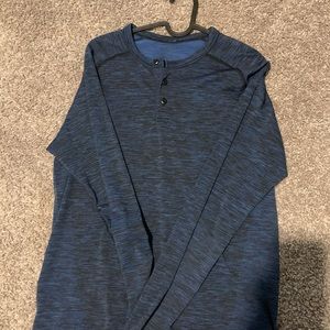 Blue men’s LULULEMON Henley Size S